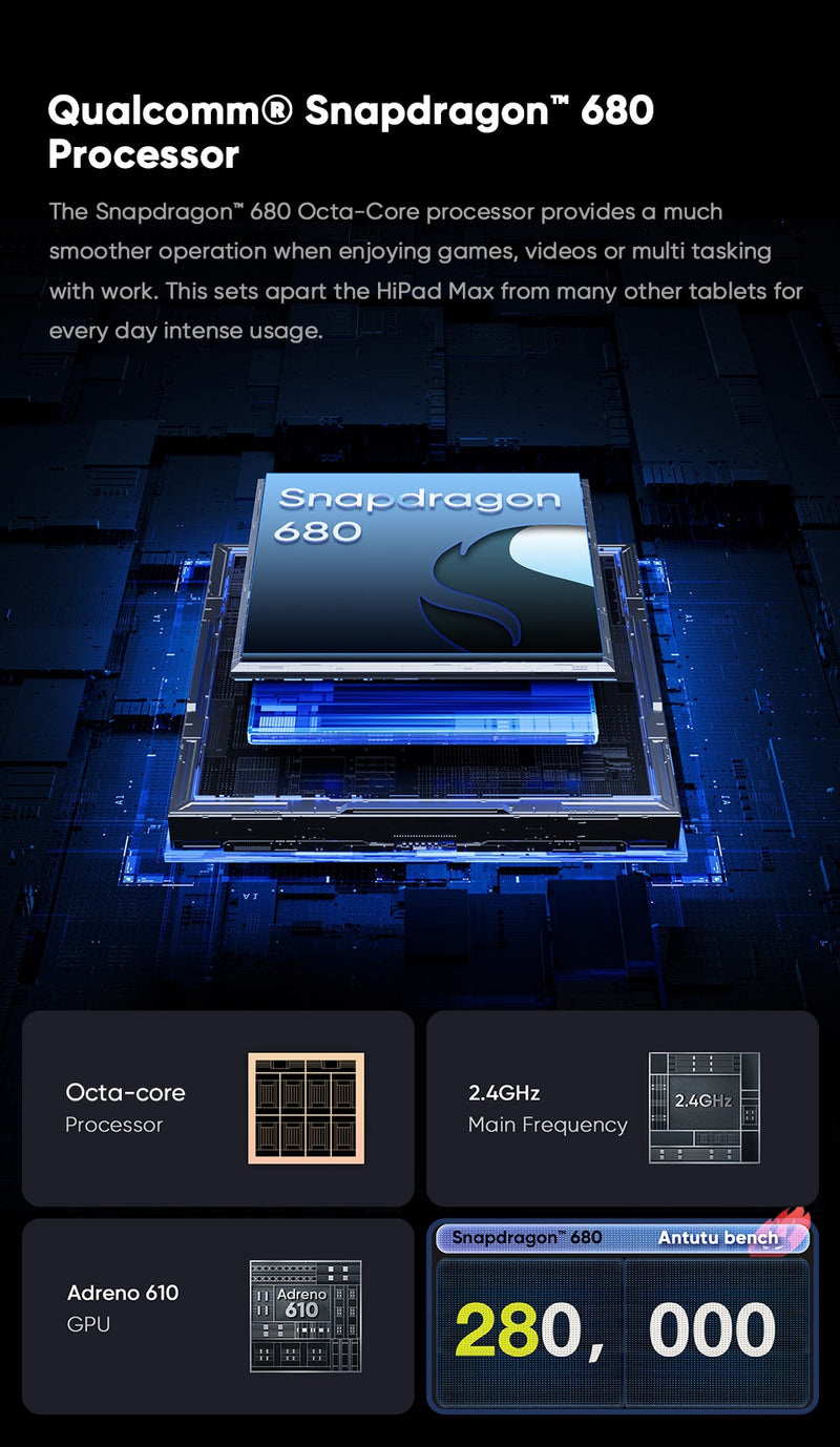 Tableta CHUWI HiPad Max, 8GB, DDR4, 680 GB, Android 12