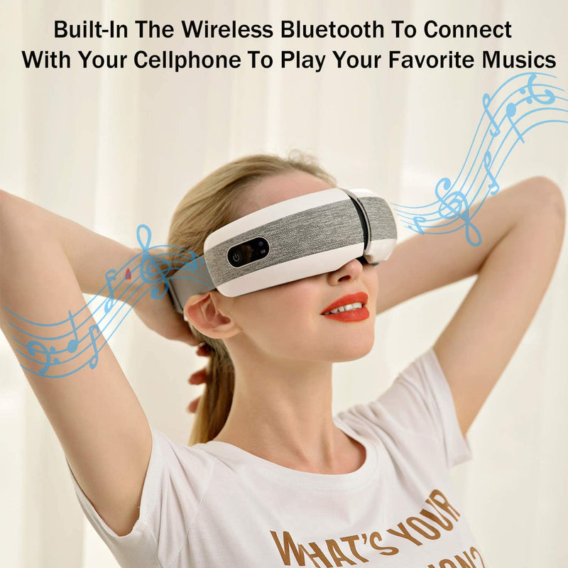 Masajeador de Ojos y Máscara para Dormir con Bluetooth