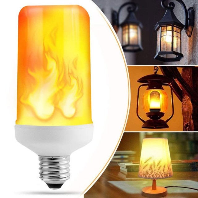 Foco Decorativo LED con Forma de Flama